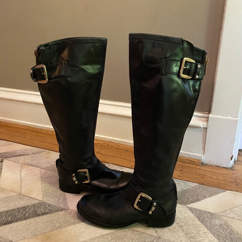 Steve Madden tall boots with stud detail